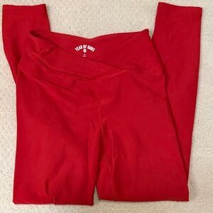 Year of Ours Bright Red Leggings